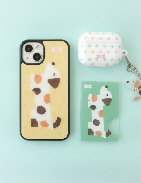 [KEZIM VILLAGE] PUPPY YELLOW Glass Bumper / MagSafe Case