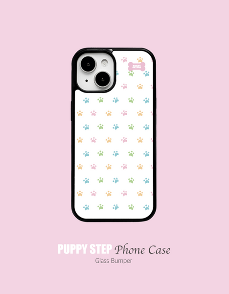 [KEZIM VILLAGE] PUPPY STEP Glass Bumper / MagSafe Case