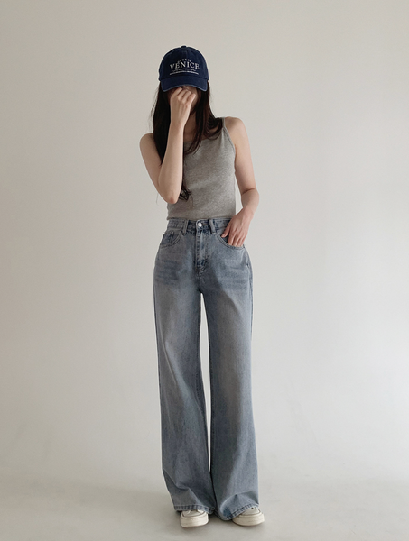 [SLOWAND] Cover Washing Hip Pocket Denim Pants