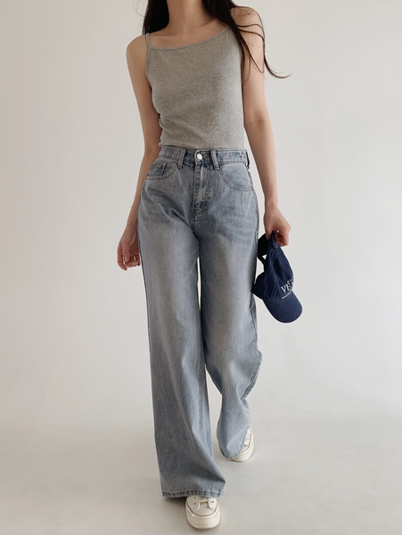 [SLOWAND] Cover Washing Hip Pocket Denim Pants