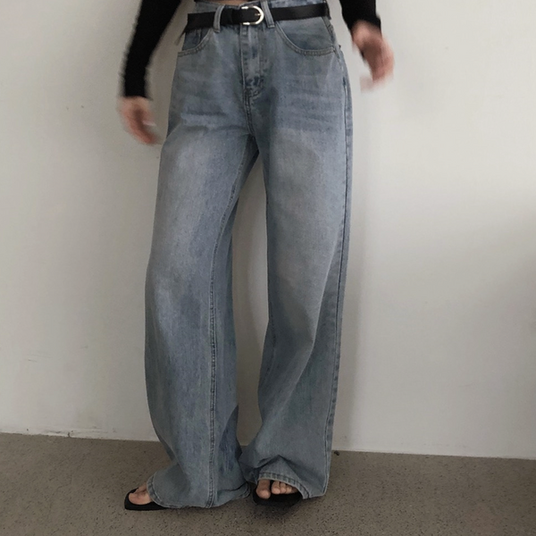 [SLOWAND] Cover Washing Hip Pocket Denim Pants