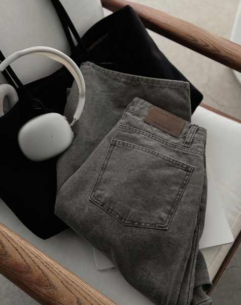 [SLOWAND] # SLOWMADE Pigment Oxford Denim Pants