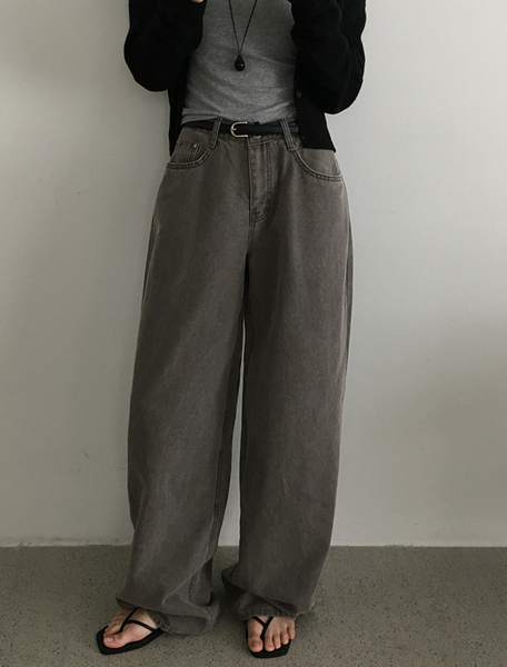 [SLOWAND] # SLOWMADE Pigment Oxford Denim Pants