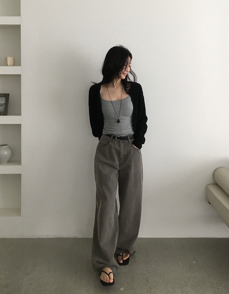 [SLOWAND] # SLOWMADE Pigment Oxford Denim Pants