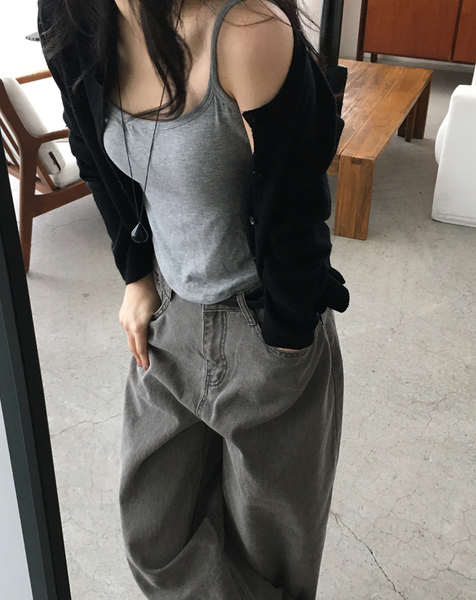 [SLOWAND] # SLOWMADE Pigment Oxford Denim Pants