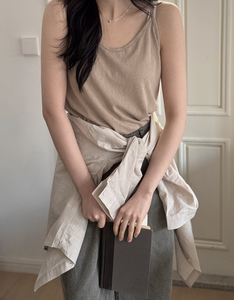 [SLOWAND] # SLOWMADE Pigment Oxford Denim Pants