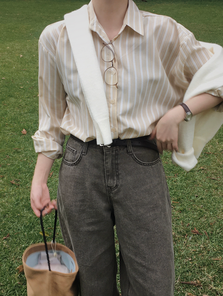 [SLOWAND] # SLOWMADE Pigment Oxford Denim Pants