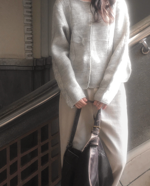 [SLOWAND] # SLOWMADE Pigment Oxford Denim Pants