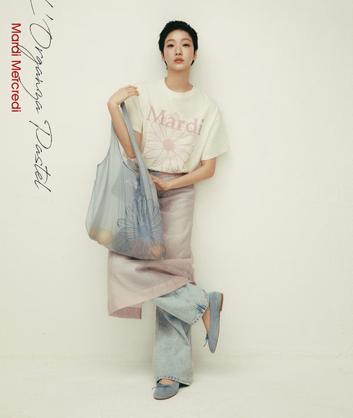 [MARDI MERCREDI] TSHIRT FLOWERMARDI CREAM PINKLAVENDER