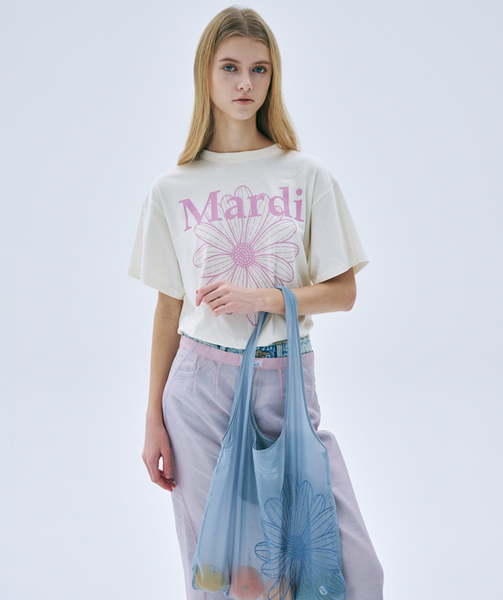 [MARDI MERCREDI] TSHIRT FLOWERMARDI CREAM PINKLAVENDER