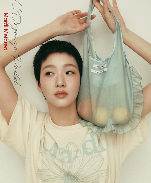 [MARDI MERCREDI] TSHIRT FLOWERMARDI BUTTER MOSSGREEN