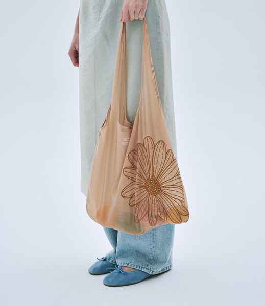 [MARDI MERCREDI] SHEER BAG FLOWER BEIGE