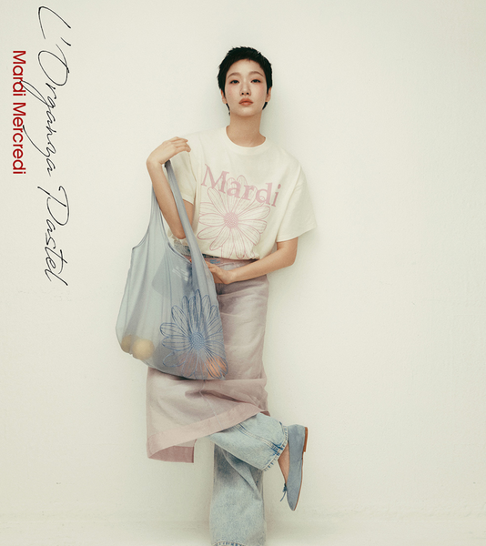 [MARDI MERCREDI] SHEER BAG FLOWER BLUE