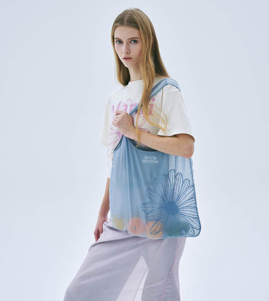 [MARDI MERCREDI] SHEER BAG FLOWER BLUE