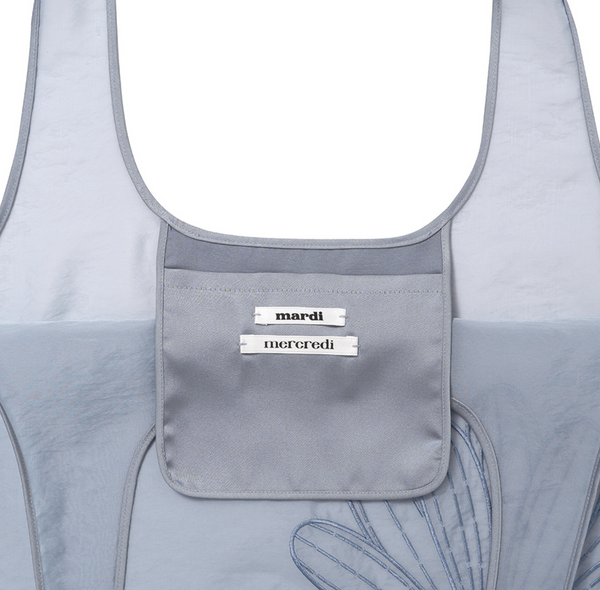 [MARDI MERCREDI] SHEER BAG FLOWER BLUE