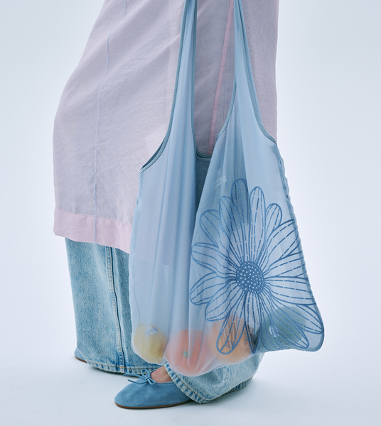 [MARDI MERCREDI] SHEER BAG FLOWER BLUE