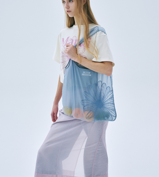 [MARDI MERCREDI] SHEER BAG FLOWER BLUE