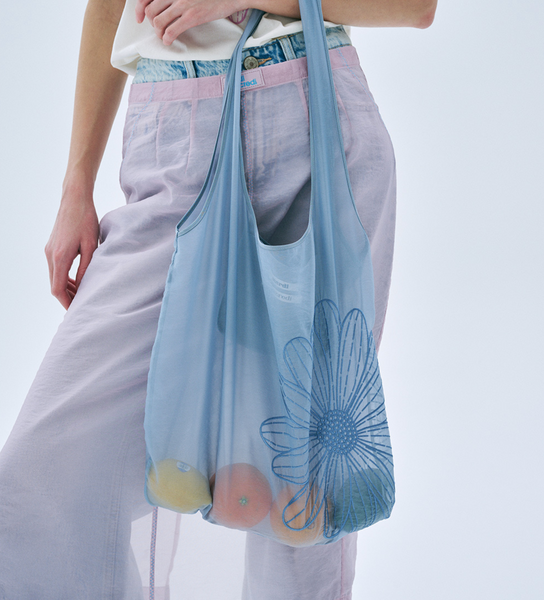 [MARDI MERCREDI] SHEER BAG FLOWER BLUE