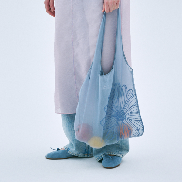 [MARDI MERCREDI] SHEER BAG FLOWER BLUE