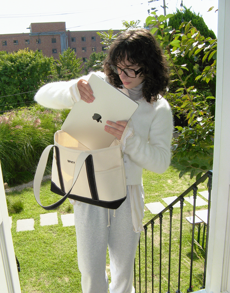 [Brookly] CANVAS POCKET BAG [BLACK]