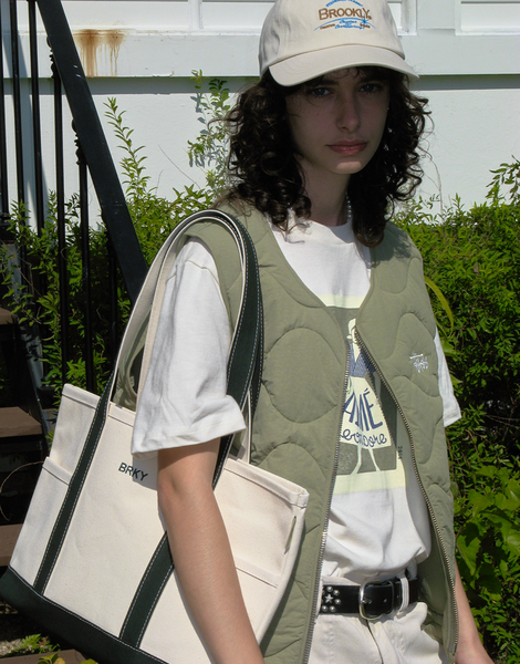 [Brookly] CANVAS POCKET BAG [DEEP GREEN]