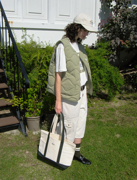 [Brookly] CANVAS POCKET BAG [DEEP GREEN]