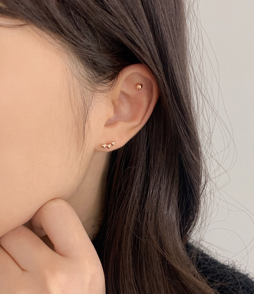 [SOYE PI-NE] Windy Mini Heart Earrings