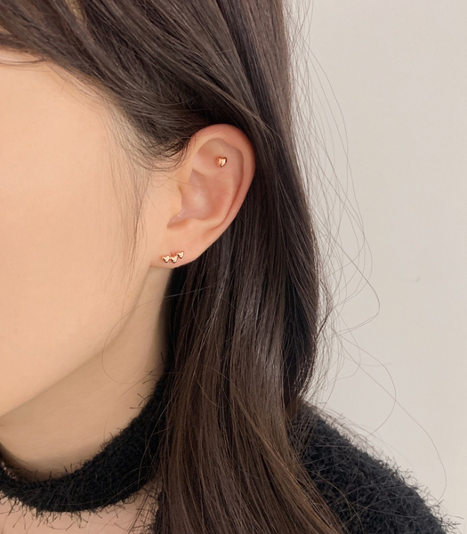 [SOYE PI-NE] Windy Mini Heart Earrings