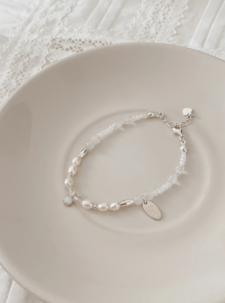 [SOYE PI-NE] Kale Opal Freshwater Pearl Bracelet
