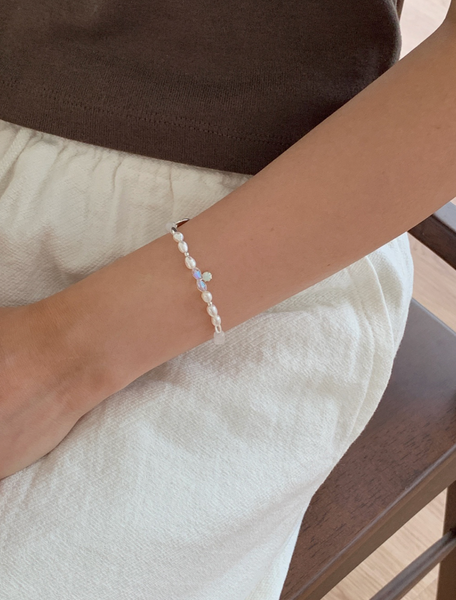 [SOYE PI-NE] Kale Opal Freshwater Pearl Bracelet