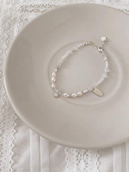[SOYE PI-NE] Kale Opal Freshwater Pearl Bracelet
