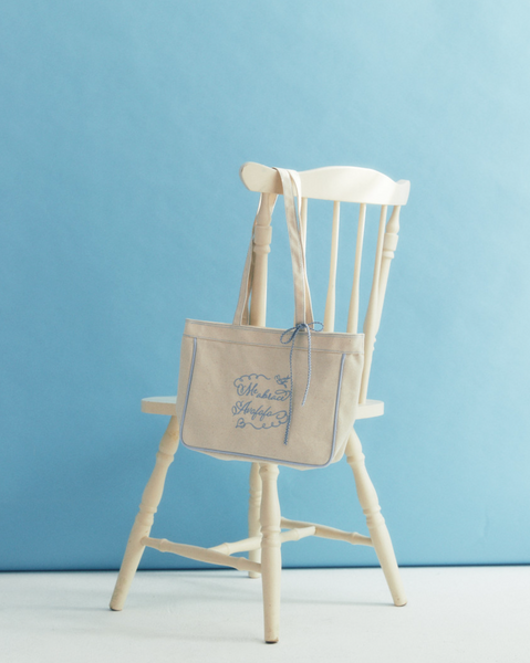 [Avofofo] Embroidery Lettering Canvas Shoulder Bag