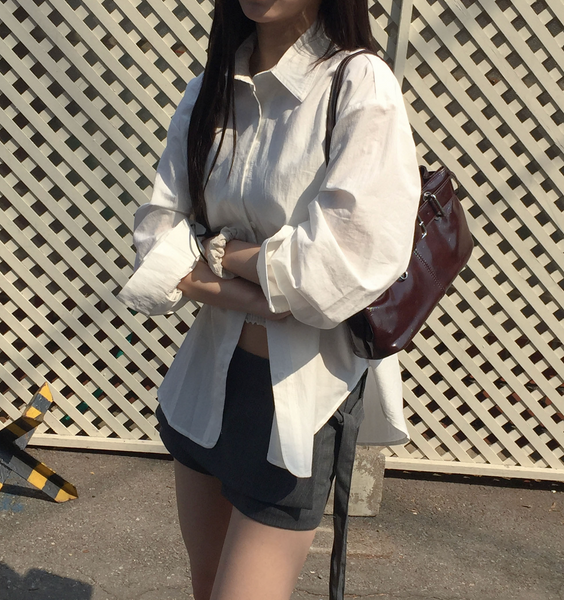 [MODIMOOD] Stripe Ribbon Wrap Mini Skirt Pants