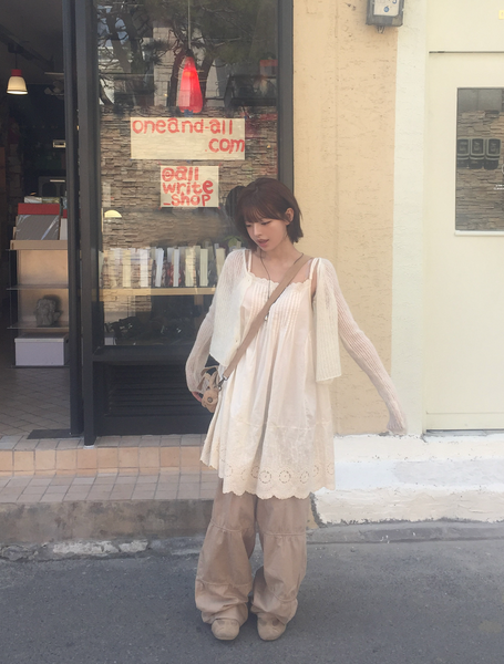 [MODIMOOD] Sand Punching Layered Dress