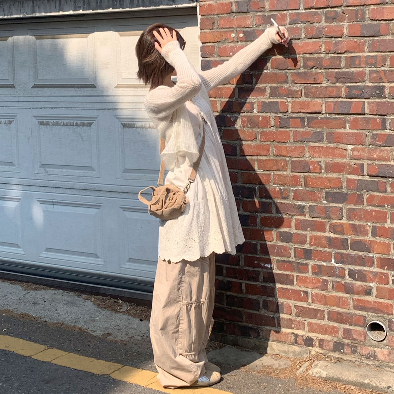 [MODIMOOD] Sand Punching Layered Dress