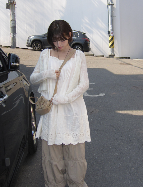 [MODIMOOD] Sand Punching Layered Dress