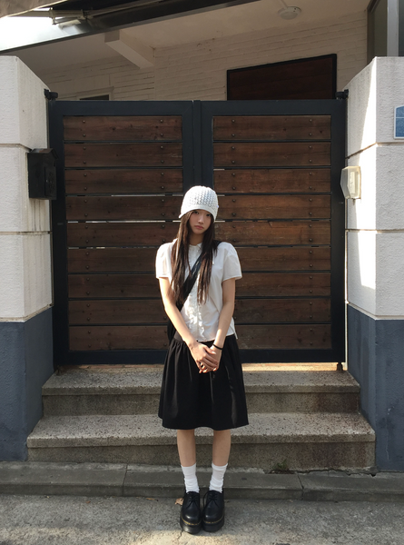 [MODIMOOD] Kyoto Frill Short Sleeved Blouse
