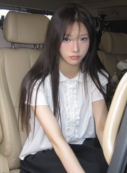 [MODIMOOD] Kyoto Frill Short Sleeved Blouse