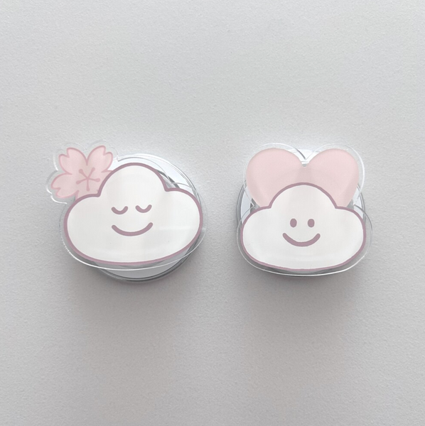 [skyfolio] Blossom White MagSafe Grip Tok