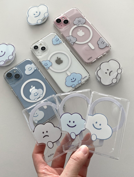 [skyfolio] Peekaboo Cloud MagSafe Card Slot