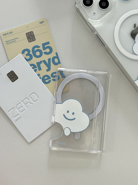 [skyfolio] Peekaboo Cloud MagSafe Card Slot