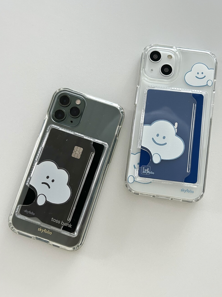 [skyfolio] Peekaboo Cloud MagSafe Card Slot