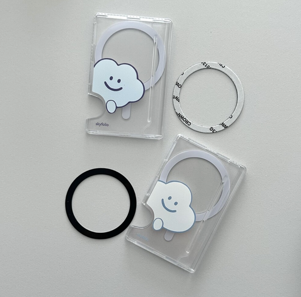 [skyfolio] Peekaboo Cloud MagSafe Card Slot