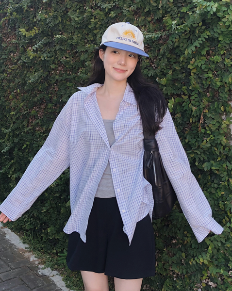 [SLOWAND] # SLOWMADE Sketch Tone-on-Tone Check Shirt