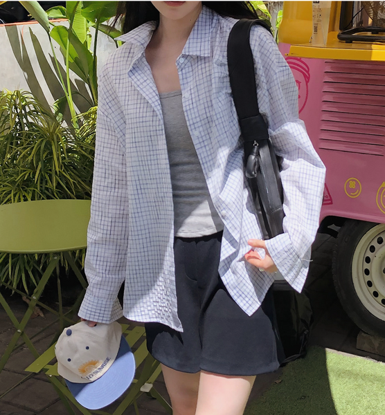 [SLOWAND] # SLOWMADE Sketch Tone-on-Tone Check Shirt