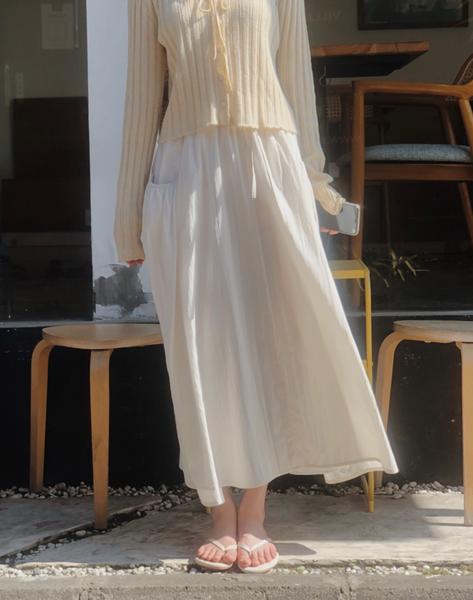 [SLOWAND] # SLOWMADE April Ribbon Skirt