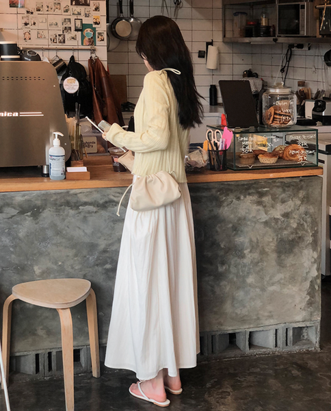 [SLOWAND] # SLOWMADE April Ribbon Skirt