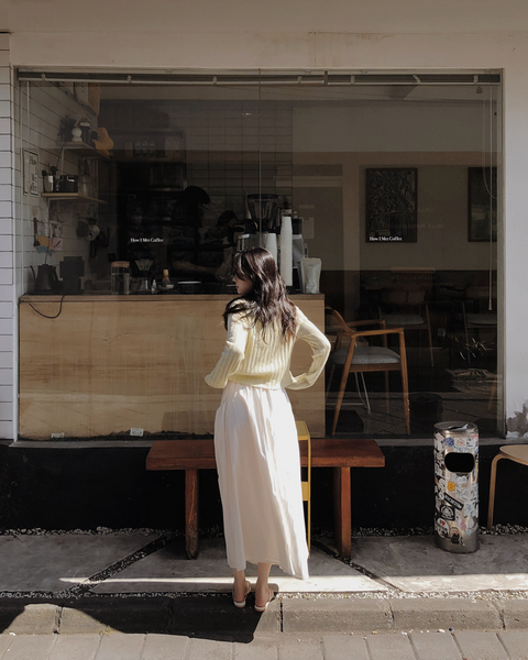 [SLOWAND] # SLOWMADE April Ribbon Skirt