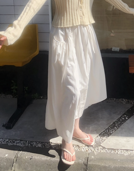 [SLOWAND] # SLOWMADE April Ribbon Skirt