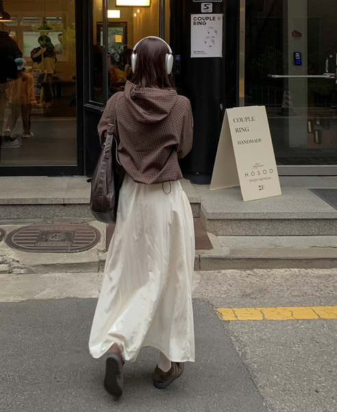 [SLOWAND] # SLOWMADE April Ribbon Skirt